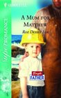 A Mom for Matthew (Single Father) (Harlequin Superromance, No 1290) (Larger Print)