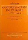 Conservatism in Europe 17701945