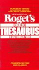 The New American Roget's College Thesaurus in Dictionary Form