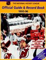 The National Hockey League Official Guide  Record Book 199596