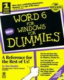 Word 6 for Windows for Dummies
