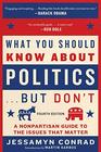 What You Should Know About Politics    But Don't Fourth Edition A Nonpartisan Guide to the Issues That Matter