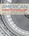 American Constitutionalism Volume II Rights  Liberties