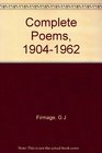 Complete Poems, 1904-1962