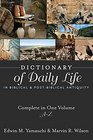 Dictionary of Daily Life in Biblical and Postbiblical Antiquity