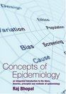 Concepts of Epidemiology An Integrated Introduction to the Ideas Theories Principles and Methods of Epidemiology