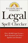 Random House Webster's Legal Spell Checker