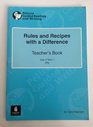 Rules and Recipes with a Difference Year 4 Teachers Book