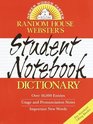 Random House Webster's Student Notebook Dictionary