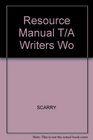 Resource Manual T/A Writers Wo