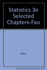 Statistics 3e Selected ChaptersFau