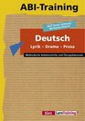 AbiTraining Deutsch  Lyrik Drama Prosa