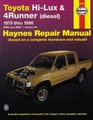 Toyota HiLux and 4 Runner  Australian Automotive Repair Manual 1979 to 1996
