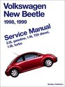 Volkswagen New Beetle 1998 1999  Service Manual 20L Gasoline 19L Tdi Diesel 18L Turbo