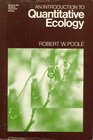 Introduction to Quantitative Ecology