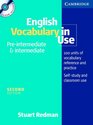 English Vocabulary in Use PreIntermediate and Intermediate Book and CDROM Pack