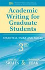 Academic Writing for Graduate Students 3rd Edition Essential Skills and Tasks