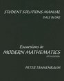 Student Solutions Manual for Excursions in Modern Mathematics