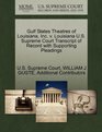 Gulf States Theatres of Louisiana Inc v Louisiana US Supreme Court Transcript of Record with Supporting Pleadings