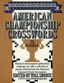 American Championship Crosswords