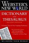 Webster's New World  Dictionary and Thesaurus Second Edition