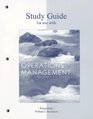 Study Guide to accompany Production/Operations Management