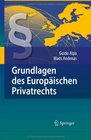 Grundlagen des Europischen Privatrechts