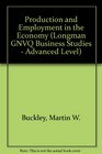 Longman GNVQ Business Advanced Level Mandatory Units Employment in the Market Economy