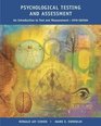 Psychological Testing and Assessment An Introduction To Tests and Measurement with Student Workbook