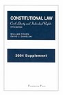 2004 Supplement to Constitutional Law Civil Liberty and Individual Rights