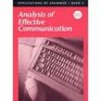 Applications of Grammar Book 3: Analysis of Effective Communication