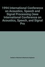 1994 International Conference on Acoustics Speech and Signal Processing