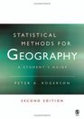 Statistical Methods for Geography A Student's Guide