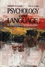 Psychology and Language An Introduction to Psycholinguistics