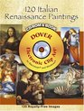 120 Italian Renaissance Paintings CDROM and Book
