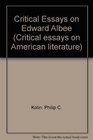Critical Essays on Edward Albee
