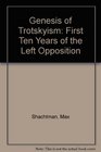 Genesis of Trotskyism First Ten Years of the Left Opposition