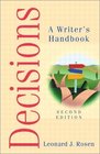 Decisions A Writer's Handbook