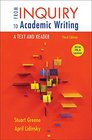 From Inquiry to Academic Writing A Text and Reader 2016 MLA Update Edition