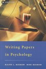 Writing Papers in Psychology A Student Guide
