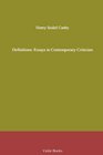 Definitions Essays in Contemporary Criticism