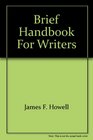 Brief handbook for writers