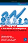 Culture and Children's Intelligence CrossCultural Analysis of the WISCIII