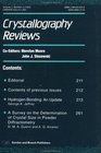 Crystallography Reviews Issue 3