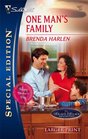 One Man's Family (Logan's Legacy Revisited, Bk 5) (Silhouette Special Edition, No 1827) (Larger Print)