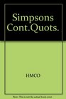 Simpson's Contemporary Quotations  The Most Notable Quotes since 1950