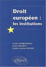Droit europeen les institutions