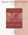 Student Solutions Manual for use with College Algebra Graphs and Models