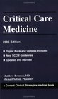 Critical Care Medicine 2005 Edition