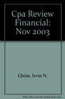 Cpa Review Financial Nov 2003